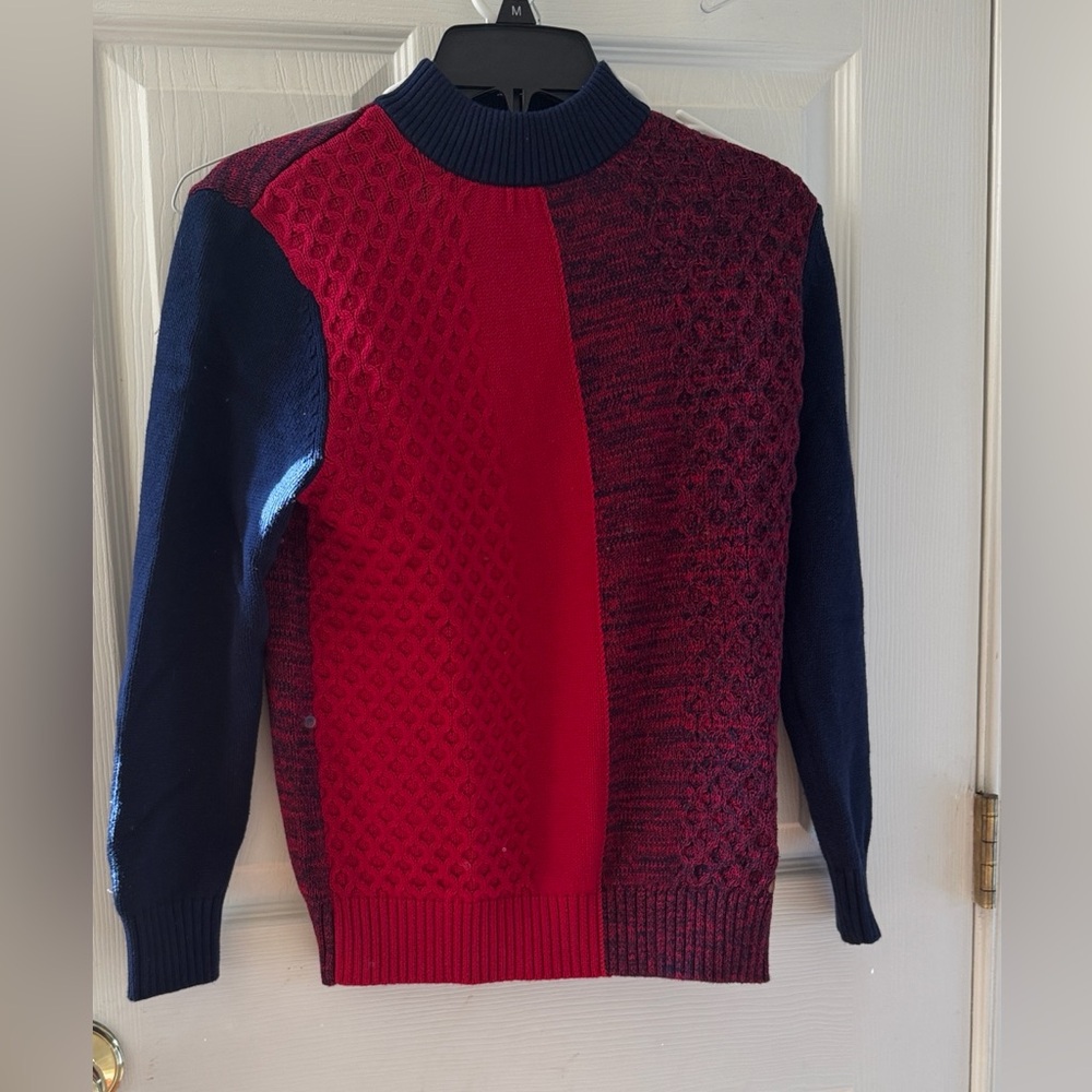 Boy's Red and Navy Sweater